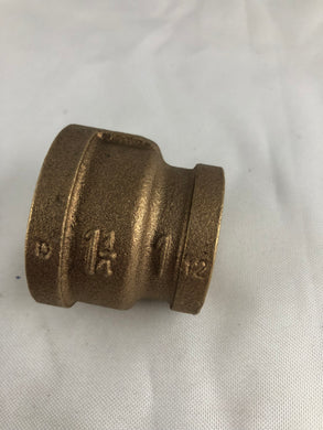 Brass 1 1/4” x 1” Bell Reducer