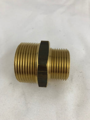 Brass 1 1/4” x 1” Threaded Reducer